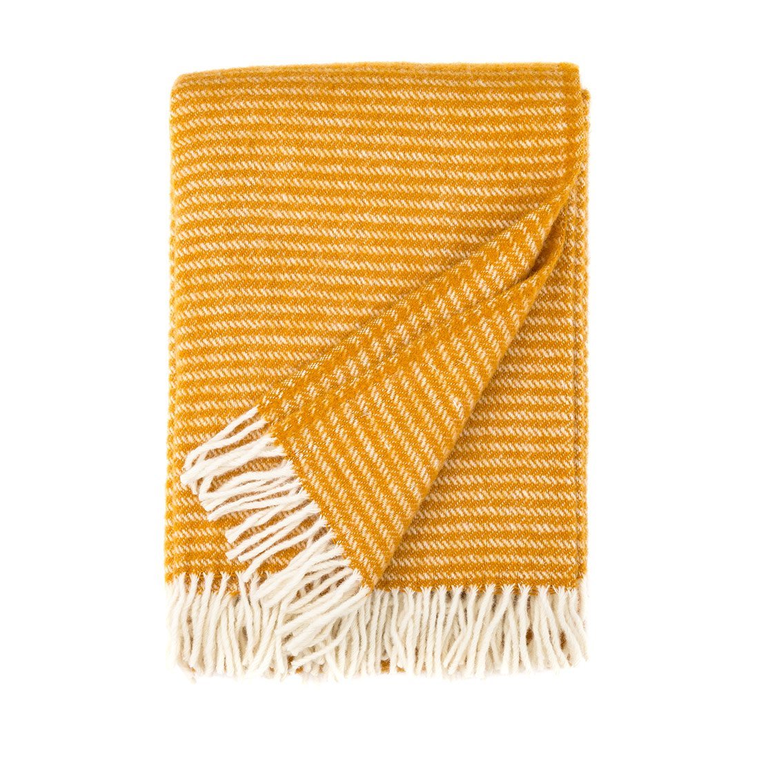 Ochre Eco Lambswool Blanket