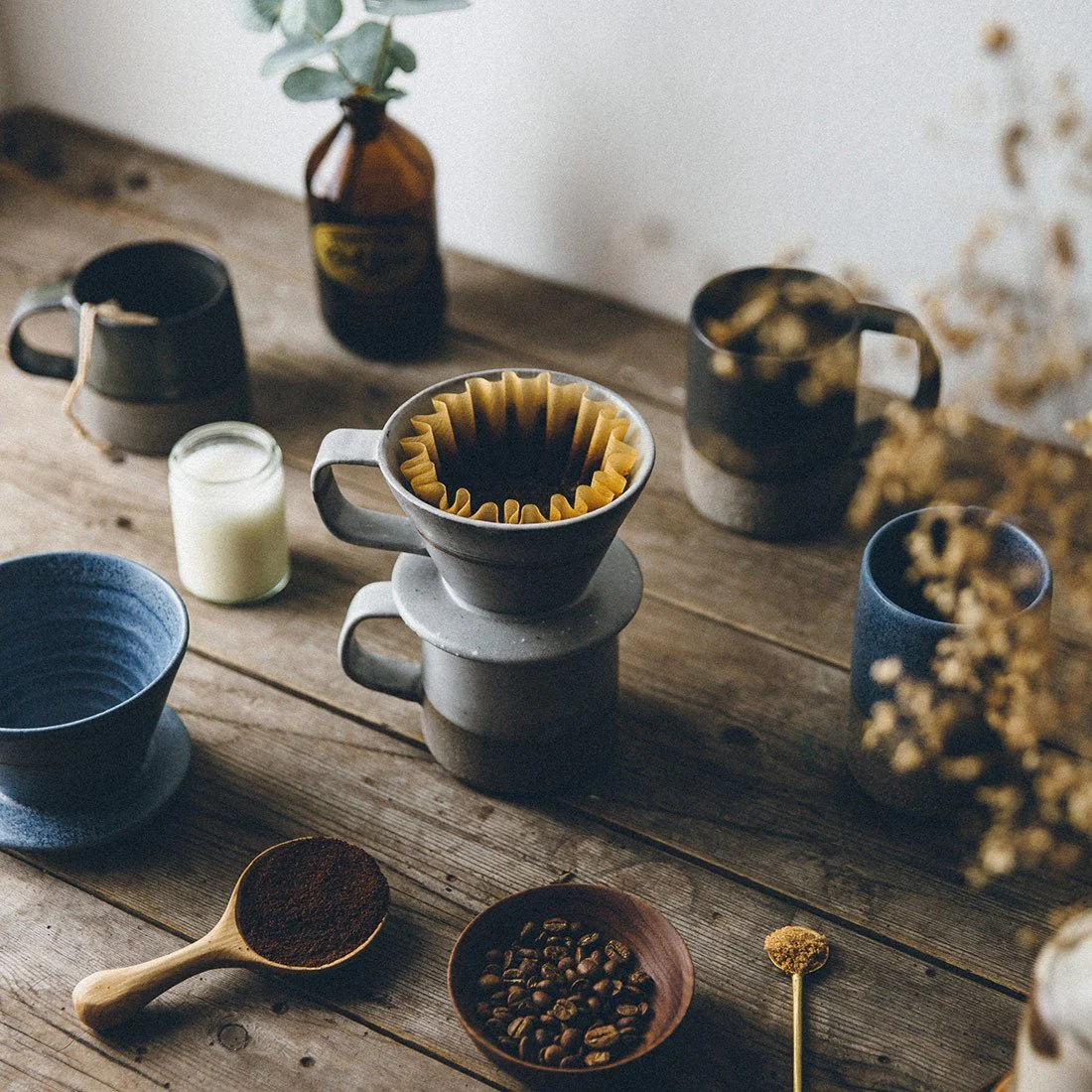 Blue Ceramic Coffee Dripper