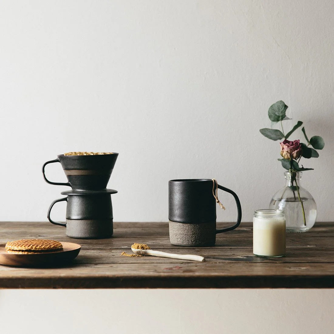 Black Ceramic Mug Small