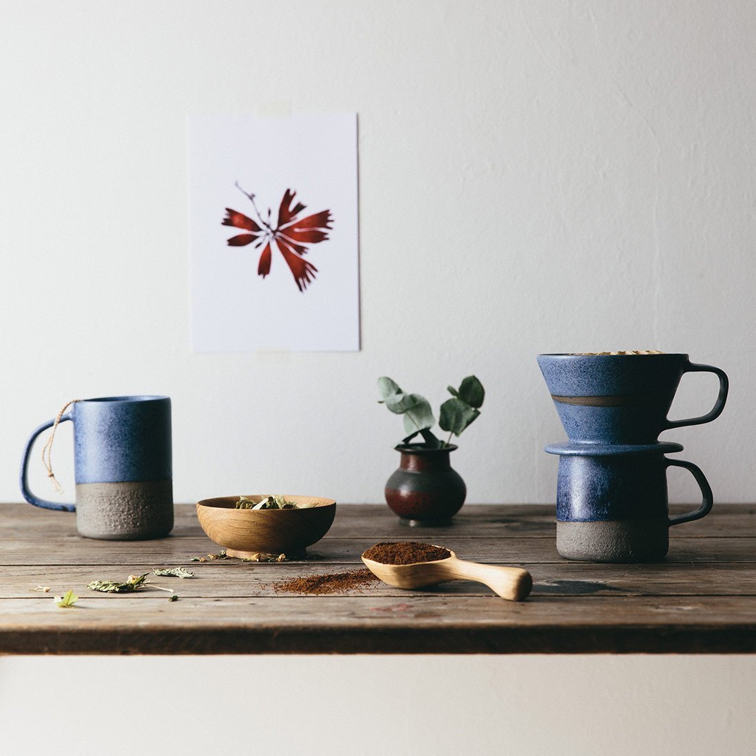 Blue Ceramic Coffee Dripper