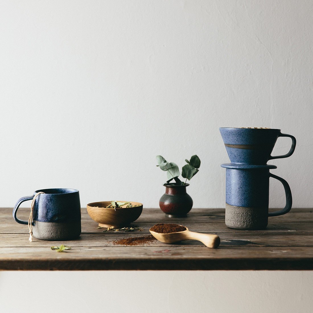 Blue Ceramic Mug Large