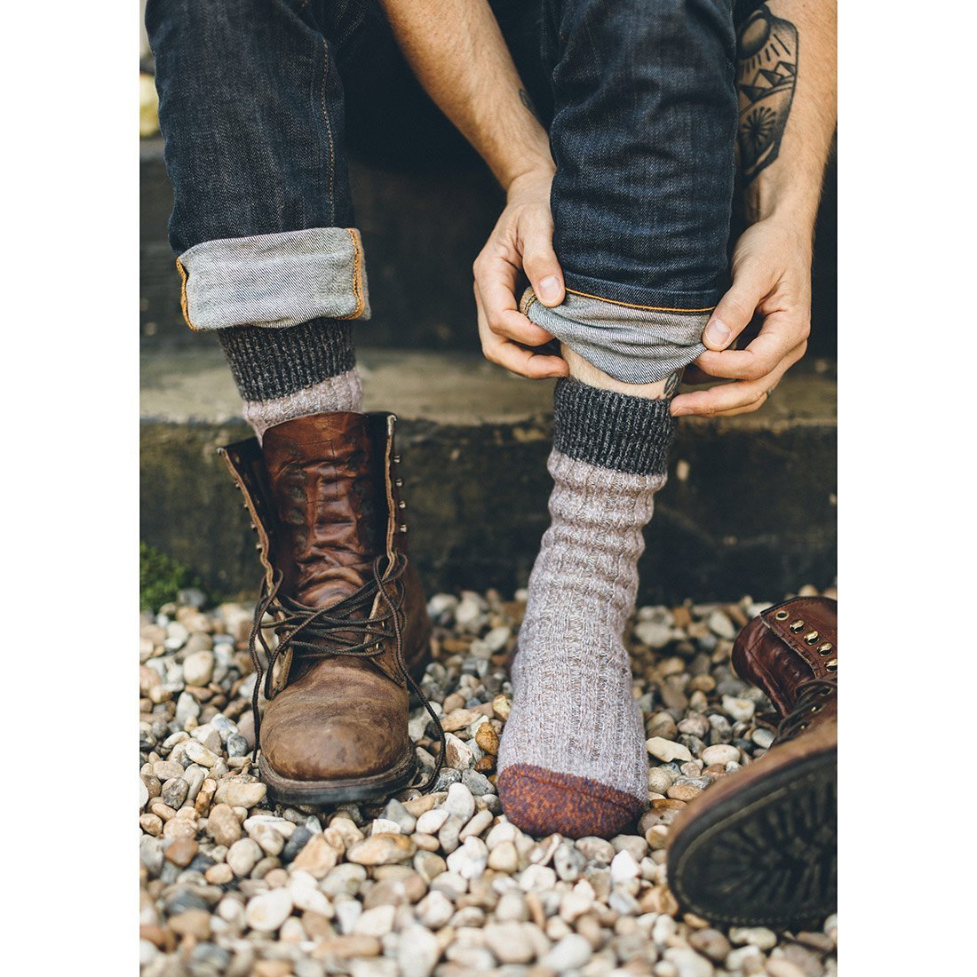 Birch Colour Block Socks