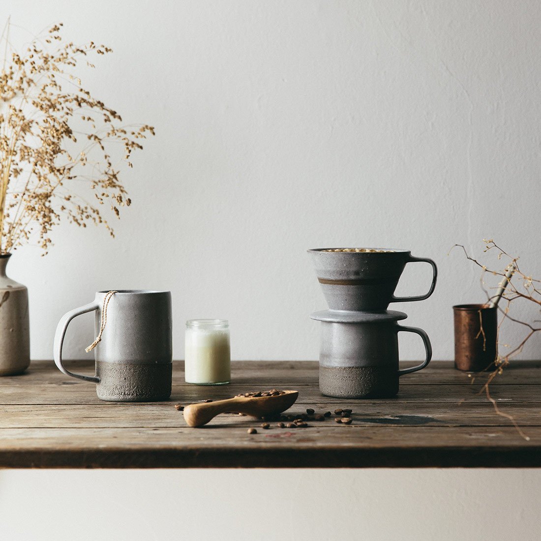 Grey Ceramic Mug Small