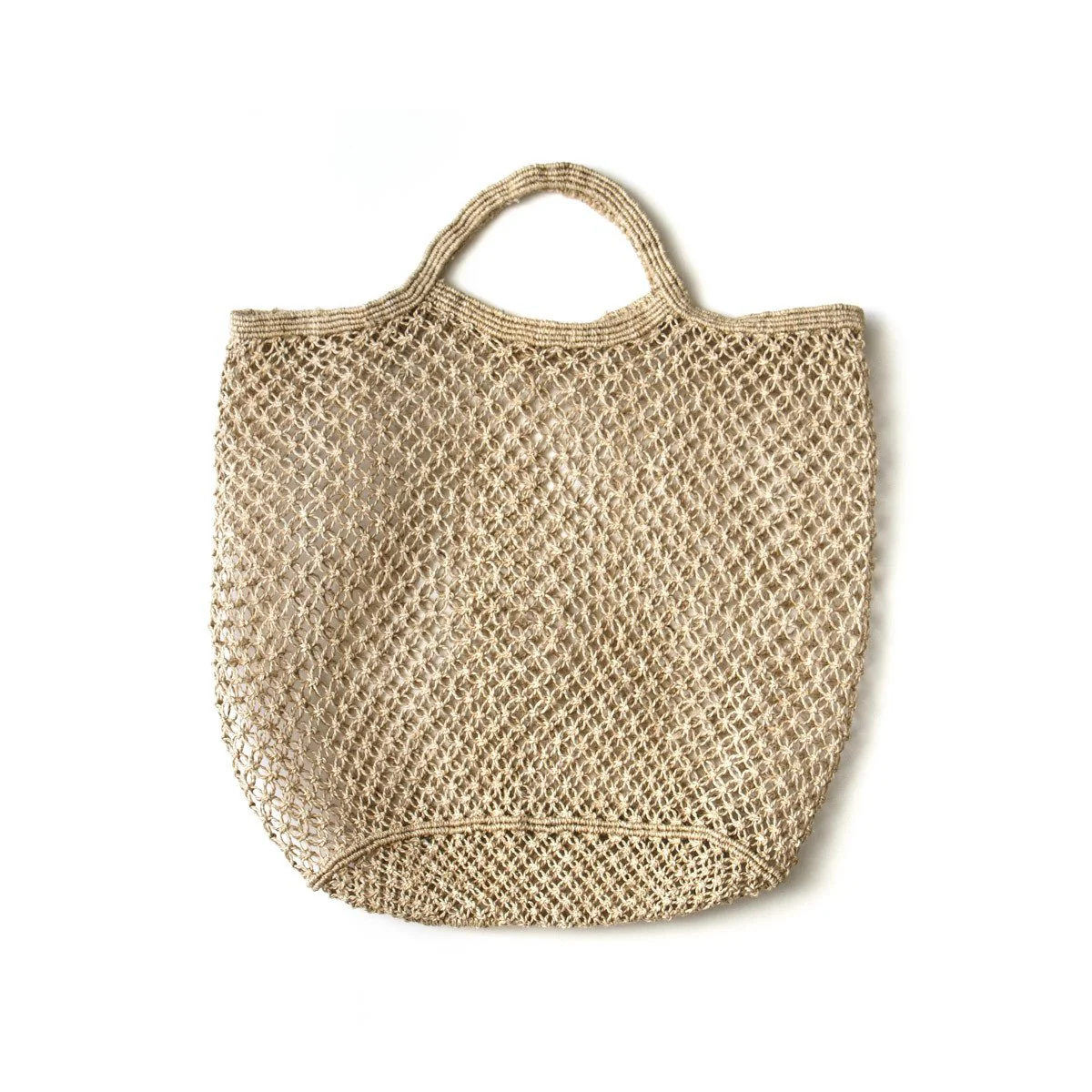 Hand Woven Jute Macrame Market Bag Natural - The Future Kept - 1